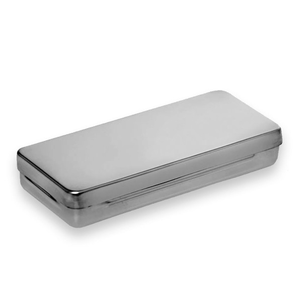 Encontraproduto.com.br - Estojo Inox 20 x 10 x 3cm - Fami