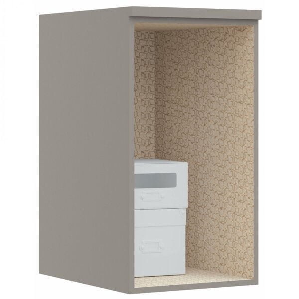 Encontraproduto.com.br - Armário Aéreo Modulado Elegance 1 Porta - Níquel