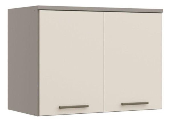 Encontraproduto.com.br - Armário Aéreo Modulado Elegance 2 Portas - Níquel/Blanc