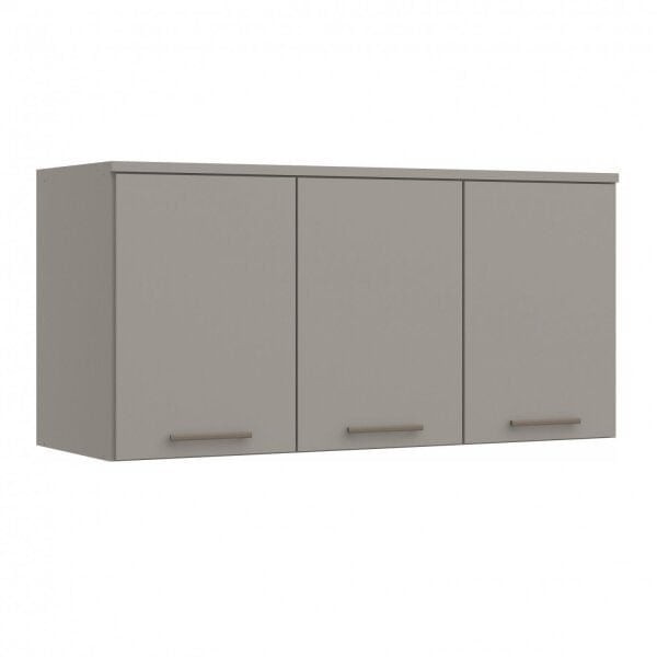Armário Aéreo Modulado Elegance 3 Portas - Níquel