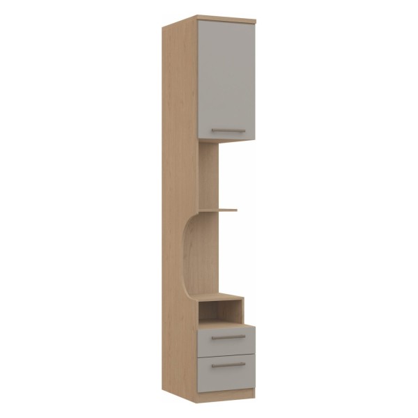 Encontraproduto.com.br - Guarda Roupa Modulado Elegance com 2 Gavetas - Angelin/Níquel