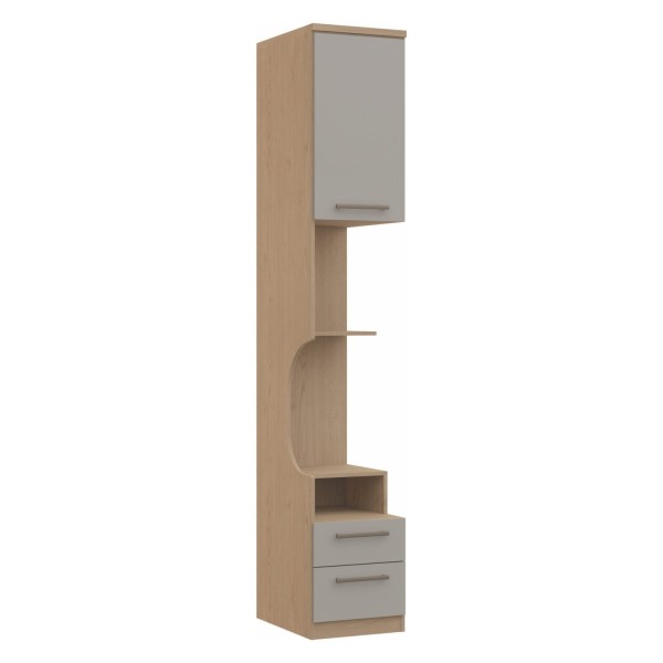 Encontraproduto.com.br - Guarda Roupa Modulado Elegance com 2 Gavetas - Angelin/Níquel