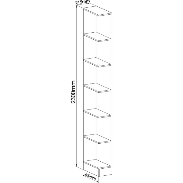 Encontraproduto.com.br - Estante Modulada Requinte com 6 Nichos - Duna Line