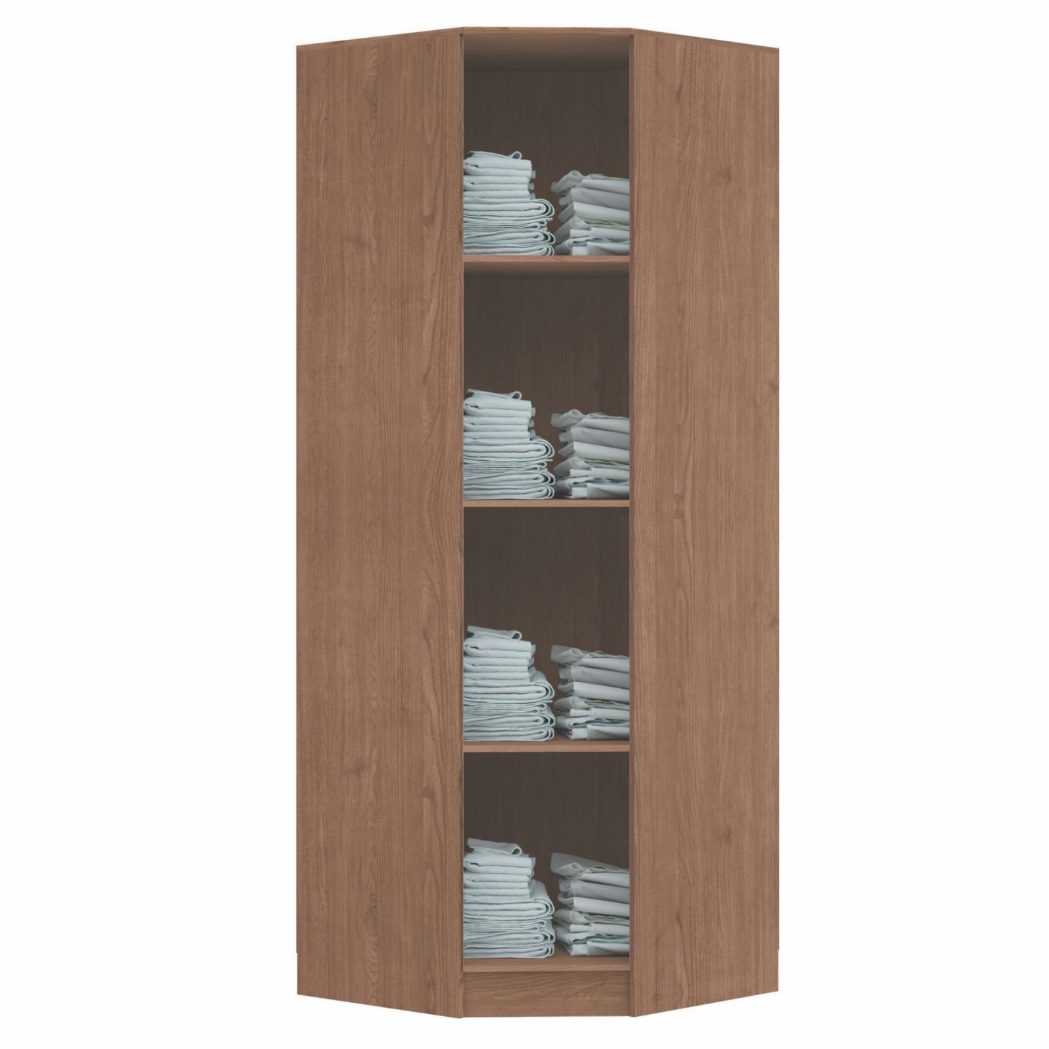 Guarda Roupa Modulado Requinte de Canto com 1 Porta - Macadâmia