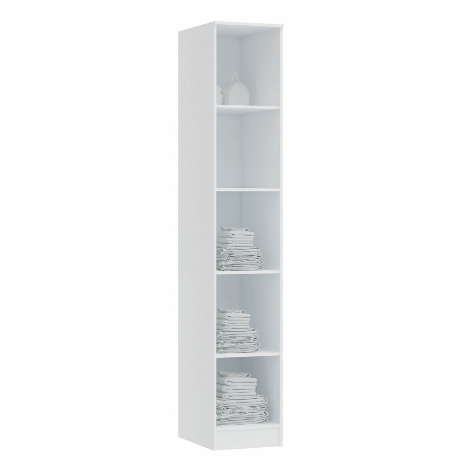 Encontraproduto.com.br - Guarda Roupa Modulado Requinte com 1 Porta - Branco Line/Duna Line
