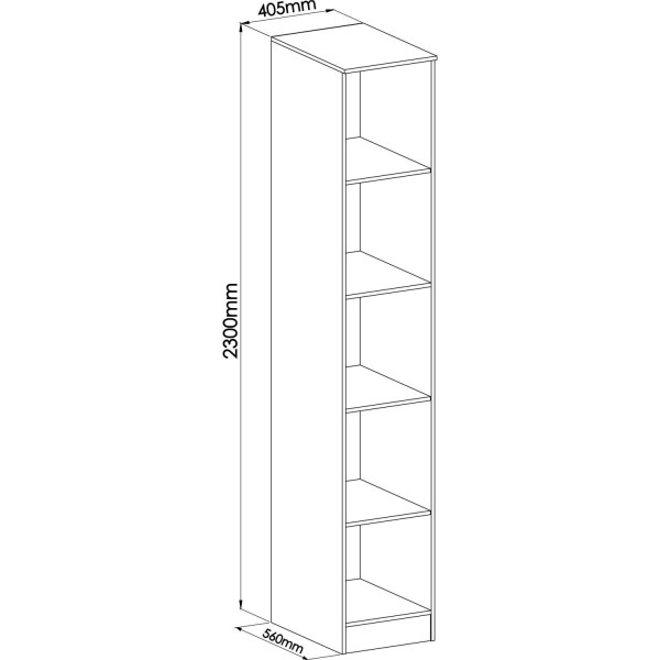 Encontraproduto.com.br - Guarda Roupa Modulado Requinte com 1 Porta - Branco Line/Duna Line