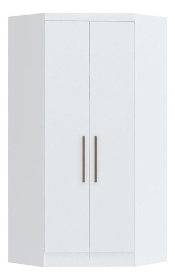 Encontraproduto.com.br - Guarda Roupa Modulado Infinity de Canto com 2 Portas - Branco Line