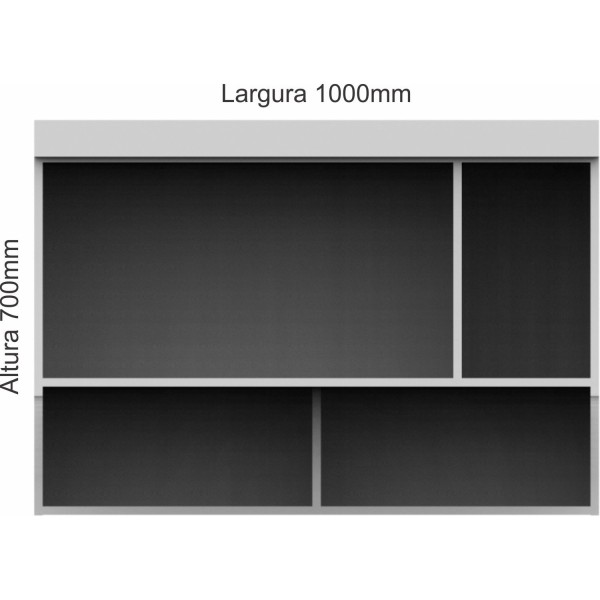 Encontraproduto.com.br - Armário Aéreo Modulado Infinity Solteiro com 1 Porta - Macadâmia/Pistache