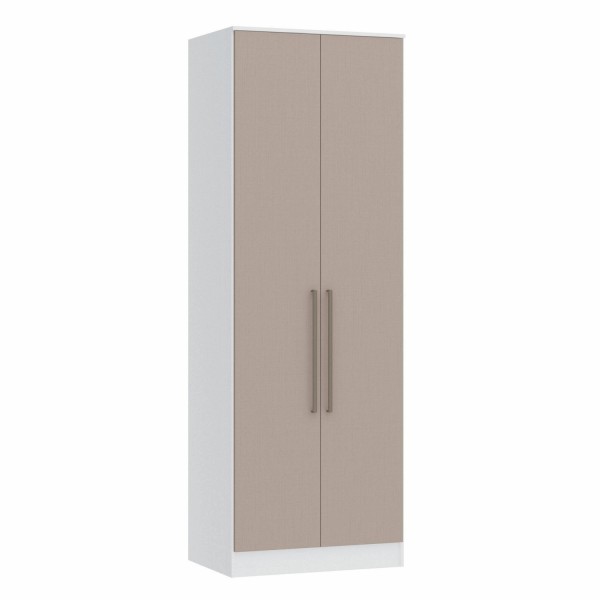 Encontraproduto.com.br - Guarda Roupa Modulado Requinte com 2 Portas - Branco Line/Duna Line