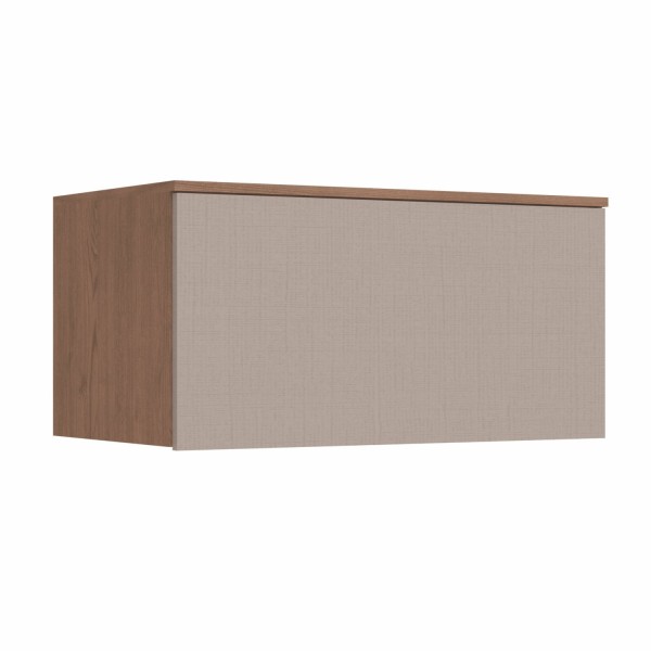 Encontraproduto.com.br - Armário Aéreo Modulado Requinte com 1 Porta Basculante - Macadâmia/Duna Line