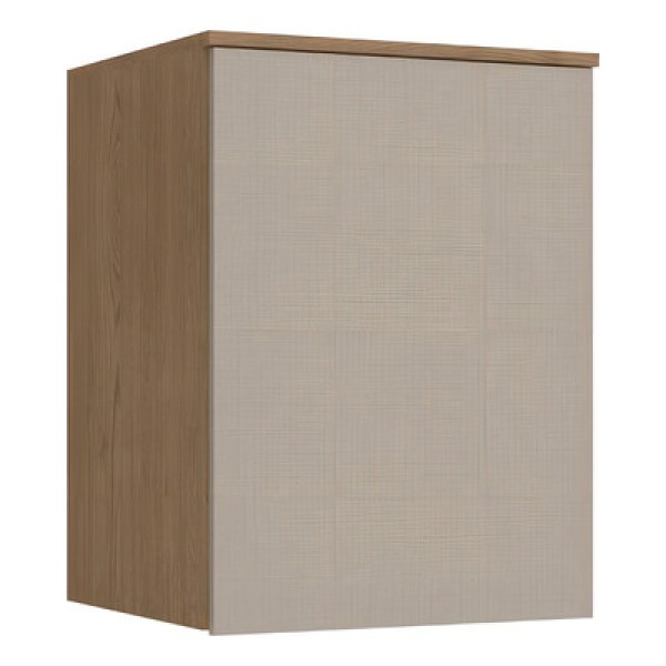 Armário Aéreo Modulado Requinte com 1 Porta - Macadâmia/Duna Line