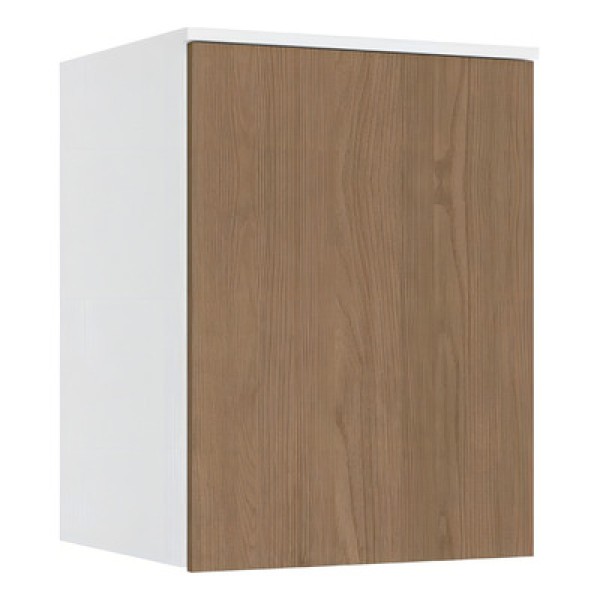 Encontraproduto.com.br - Armário Aéreo Modulado Requinte com 1 Porta - Branco Line/Macadâmia