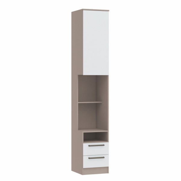 Encontraproduto.com.br - Guarda Roupa Modulado Requinte com 2 Gavetas - Duna Line/Branco Line