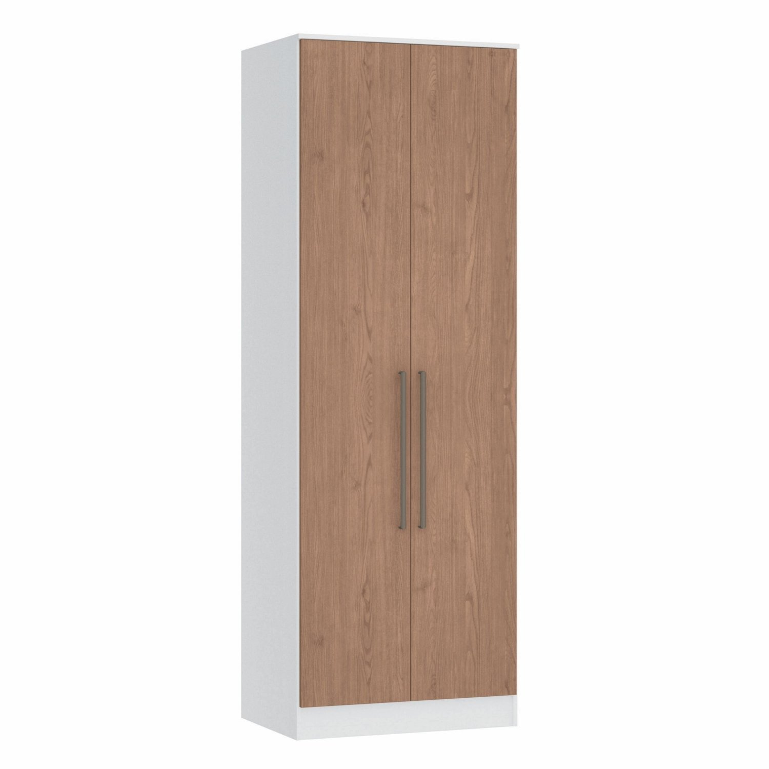 Guarda Roupa Modulado Requinte com 2 Portas - Branco Line/Macadâmia