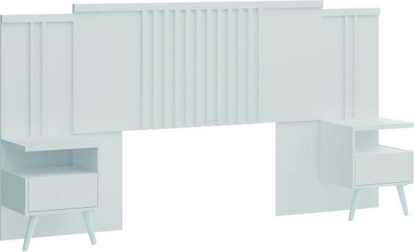 Cabeceira Casal com Mesa de Cabeceira Flora Castro Branco