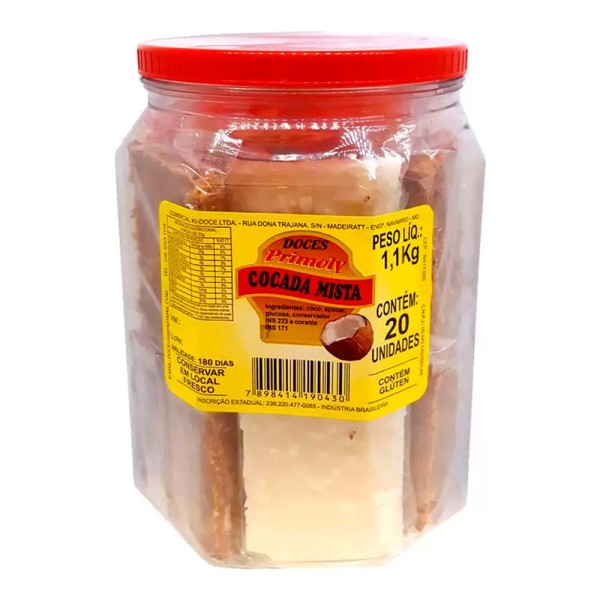 Encontraproduto.com.br - Cocada Mista c/20 - Primoly