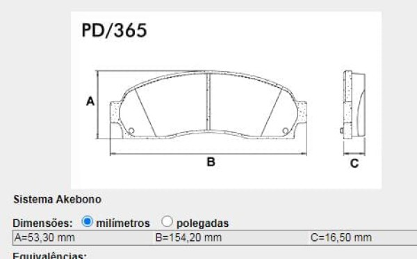 Pastilha Freio Dianteira Ranger 4X4 4X2 2007 A 2012