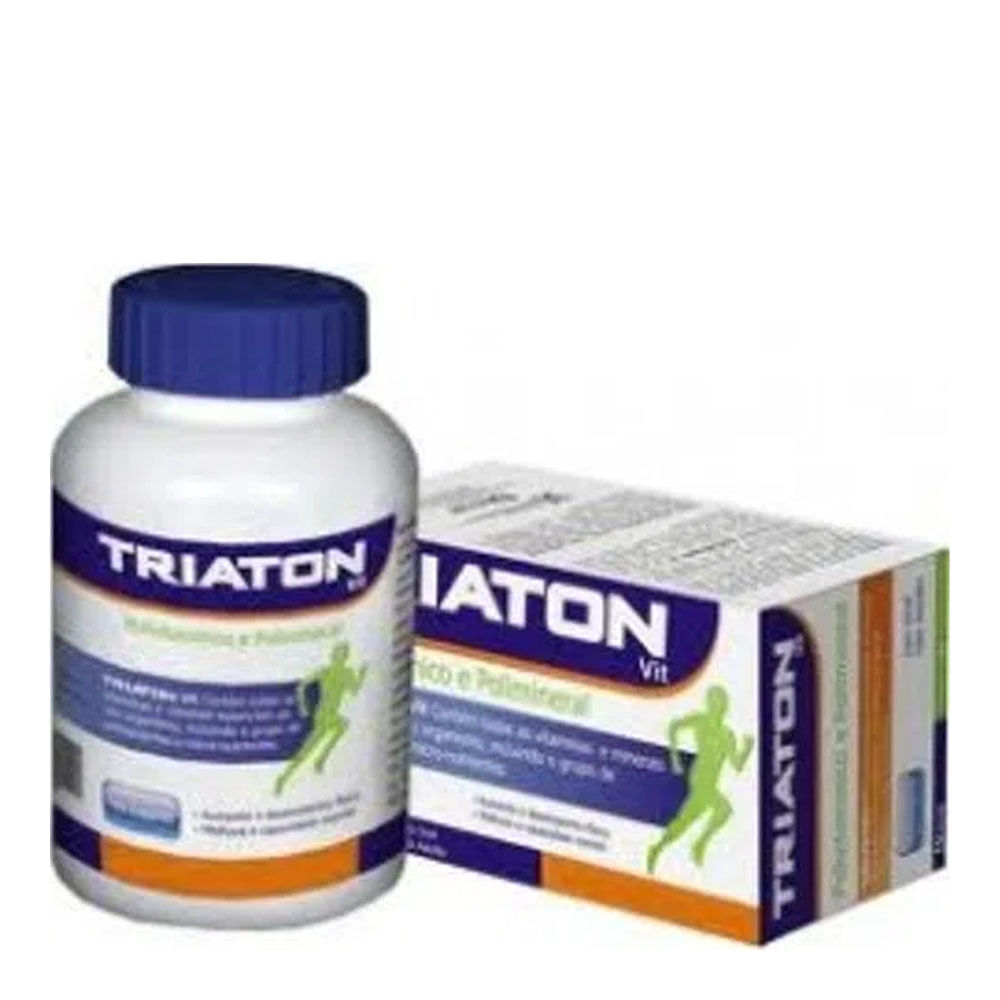 Encontraproduto.com.br - Suplemento Vitamínico Triaton Vit Divcom 60 Comprimidos