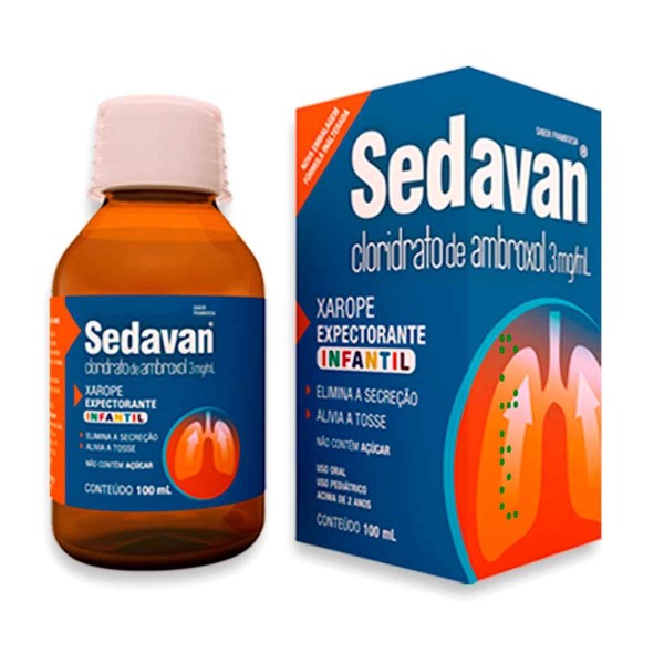 Encontraproduto.com.br - Xarope Expectorante Sedavan Infantil 3mg 100ml
