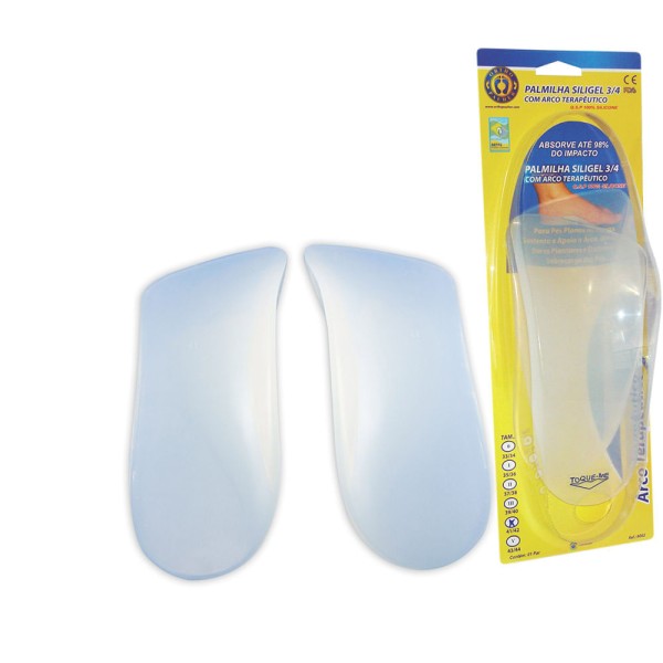Encontraproduto.com.br - Palmilha 3/4 8002 Siligel com Arco Orthopauher
