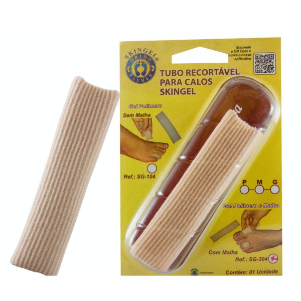 Encontraproduto.com.br - Tubo para Calos em Malha Revestido com Gel Recortável Tam P - unidade