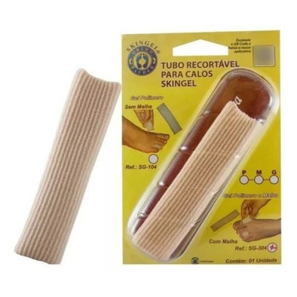 Tubo para Calos em Malha Revestido com Gel Recortável Tam P - unidade