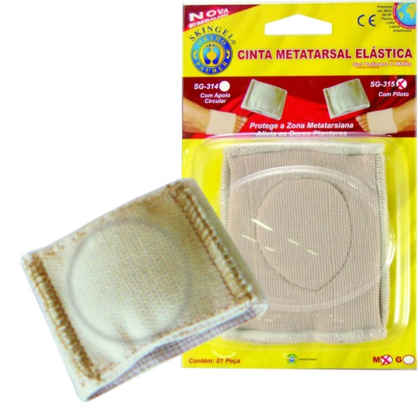 Encontraproduto.com.br - Cinta Metatarsal Elastica com Piloto Gel SG 315 Orthopauher