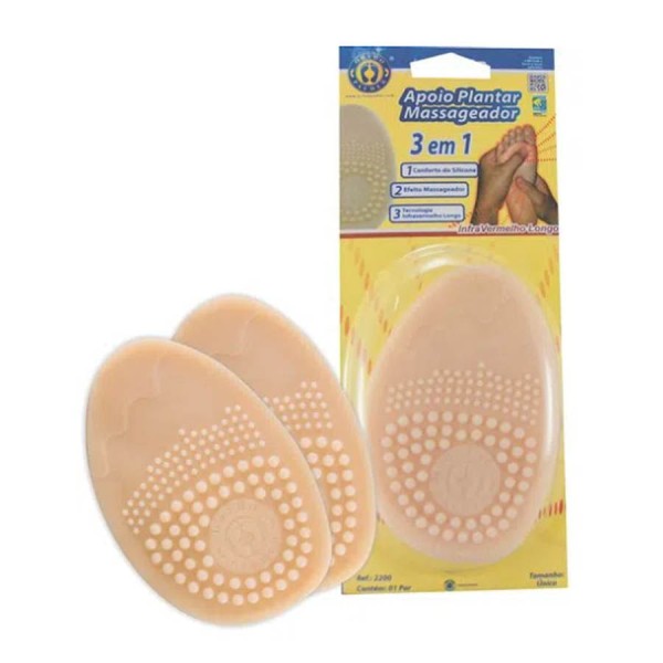 Encontraproduto.com.br - Apoio Plantar De Silicone Com Pontos De Estimulo Ortho Pauher