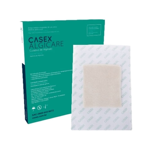 Encontraproduto.com.br - Curativo de alginato algicare 15 x 15cm   Casex  L 282/2023 V 16/09/25
