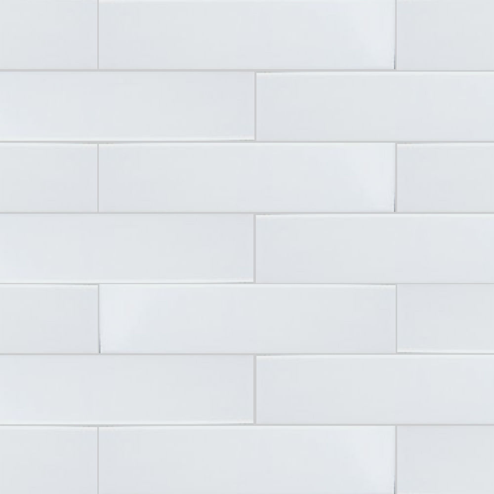 Encontraproduto.com.br - Revestimento Cristal Branco Esmaltado 25,6X6,5cm Caixa com 2,07m² Extra Brilhante Pierini