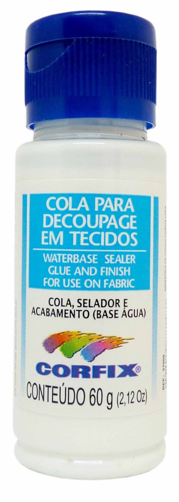 Encontraproduto.com.br - Cola para Decoupage em Tecido 60ml Corfix