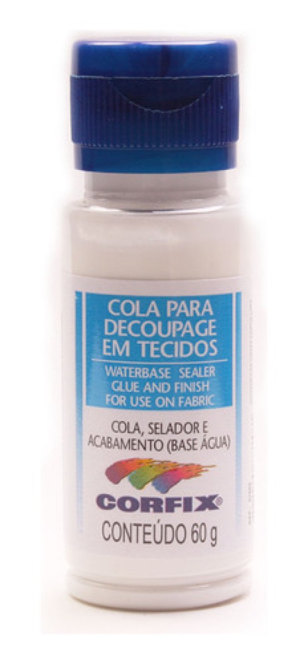 Encontraproduto.com.br - Cola para Decoupage em Tecido 60ml Corfix