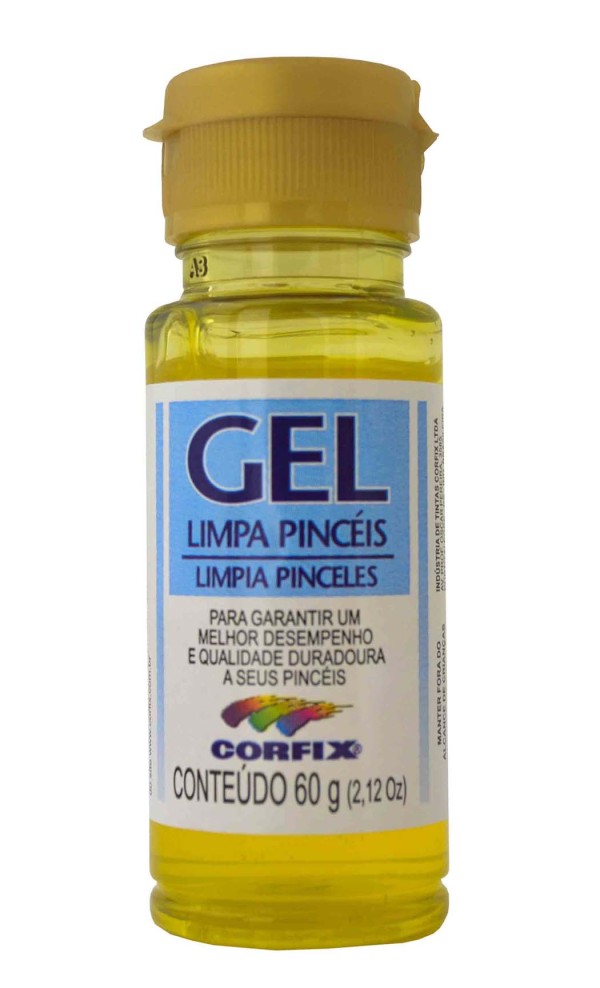 Gel Limpa Pincéis 60ml Corfix