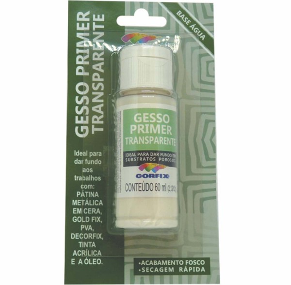 Encontraproduto.com.br - Gesso Primer Transparente 60 ml Corfix