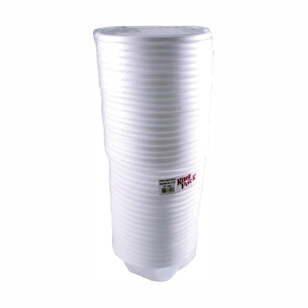 Embalagem Marmitex KP104 King 1150ml Com 20 Unidades