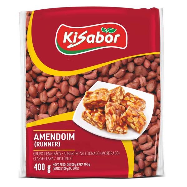 Amendoim Runner Kisabor 400g