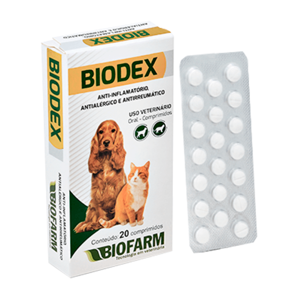 Encontraproduto.com.br - Biodex da Biofarm Blister com 20 Comprimidos