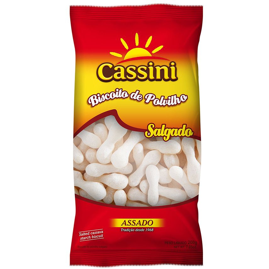 Encontraproduto.com.br - Biscoito de Polvilho Cassini Salgado Pacote com 200g