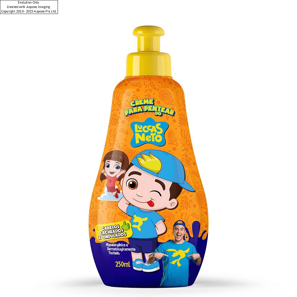Encontraproduto.com.br - Creme De Pentear Infantil Luccas Neto Cacheados 250ml