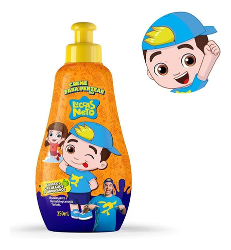 Encontraproduto.com.br - Creme De Pentear Infantil Luccas Neto Cacheados 250ml