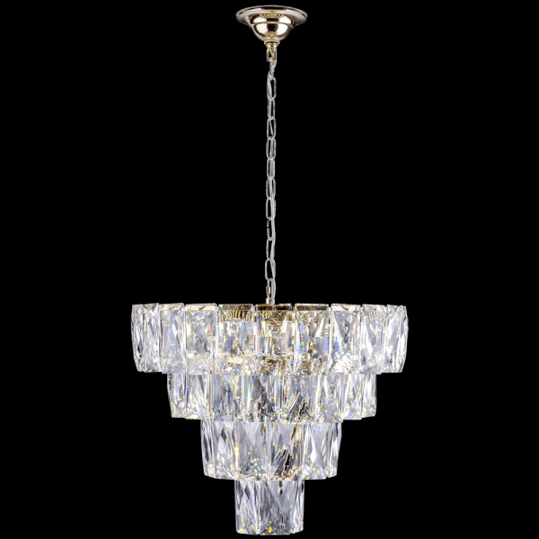 Encontraproduto.com.br - Lustre Fasano Dourado G9 9 Lampadas Startec