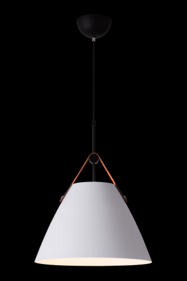 Encontraproduto.com.br - Pendente Rpx Couro Branco E27 1 Lâmpada Startec