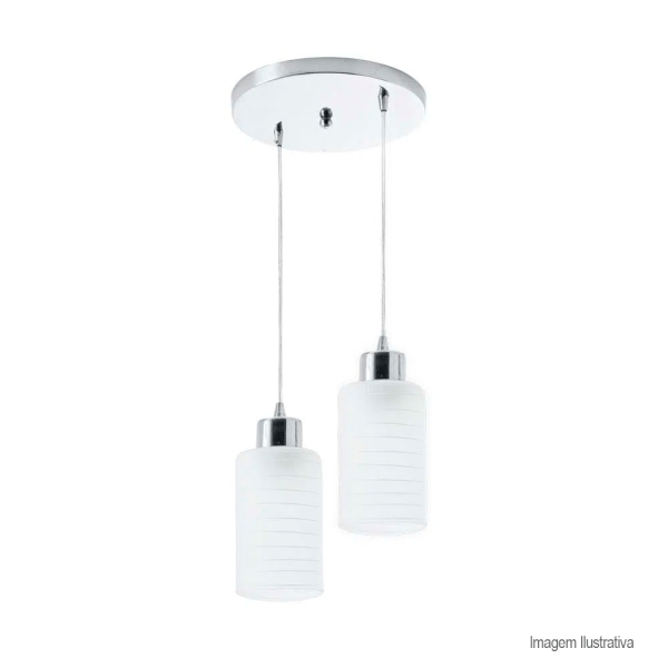 Encontraproduto.com.br - Pendente track 2 lâmpadas bivolt branco startec /ref. 149250002