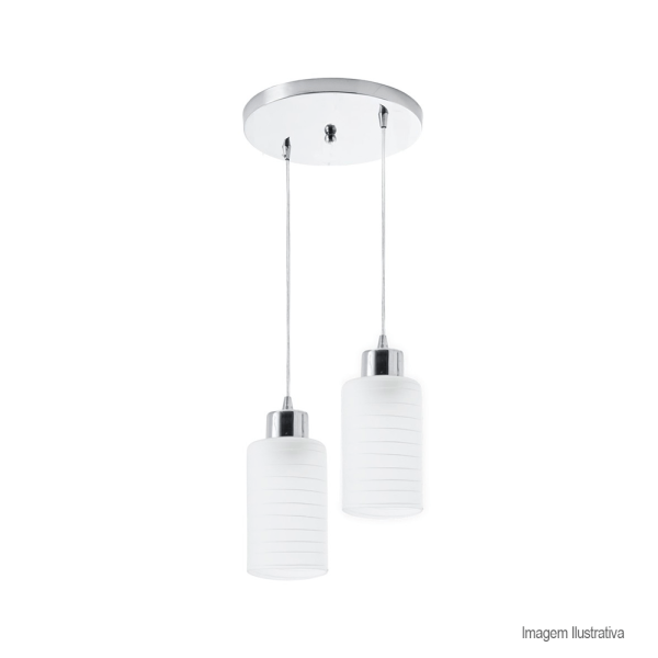 Encontraproduto.com.br - Pendente track 2 lâmpadas bivolt branco startec /ref. 149250002
