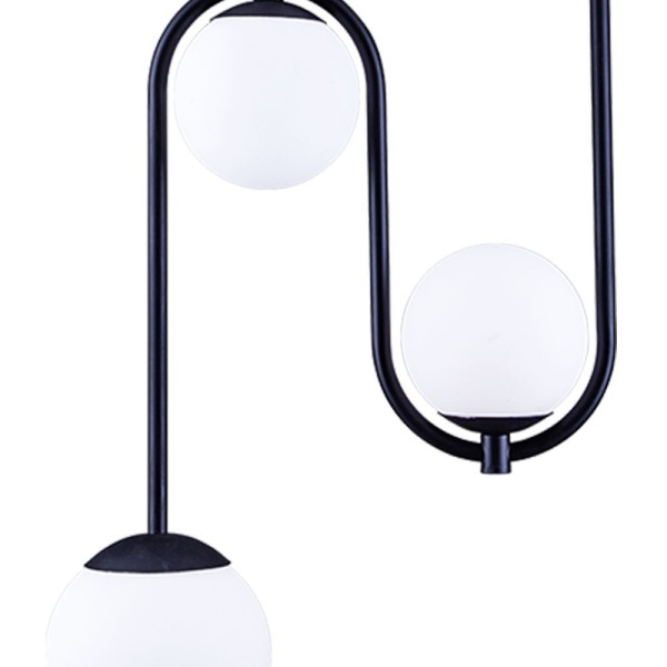 Encontraproduto.com.br - Plafon 4 Lâmpadas Florida 20W Alumínio e Vidro Startec 146000009 Preto Bivolt