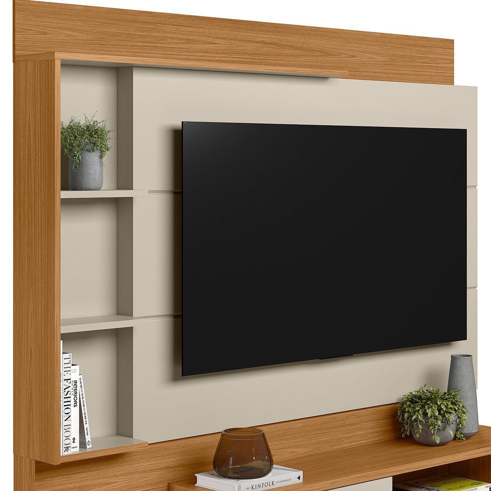 Encontraproduto.com.br - Estante Home para TV até 60 Polegadas 2 Portas Atlanta Linea Brasil