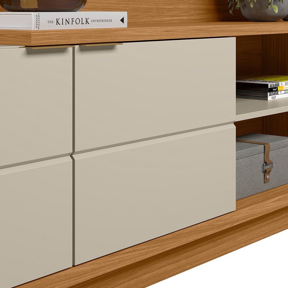 Encontraproduto.com.br - Estante Home para TV até 60 Polegadas 2 Portas Atlanta Linea Brasil