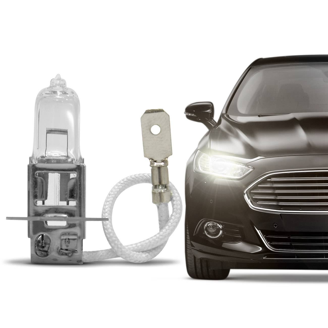 Encontraproduto.com.br - Lâmpada Halógena Transparente H3 4300K 55W 12V