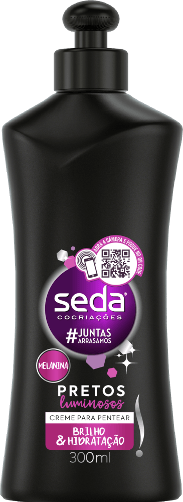 Encontraproduto.com.br - Creme para Pentear Seda Pretos Luminosos 300ml