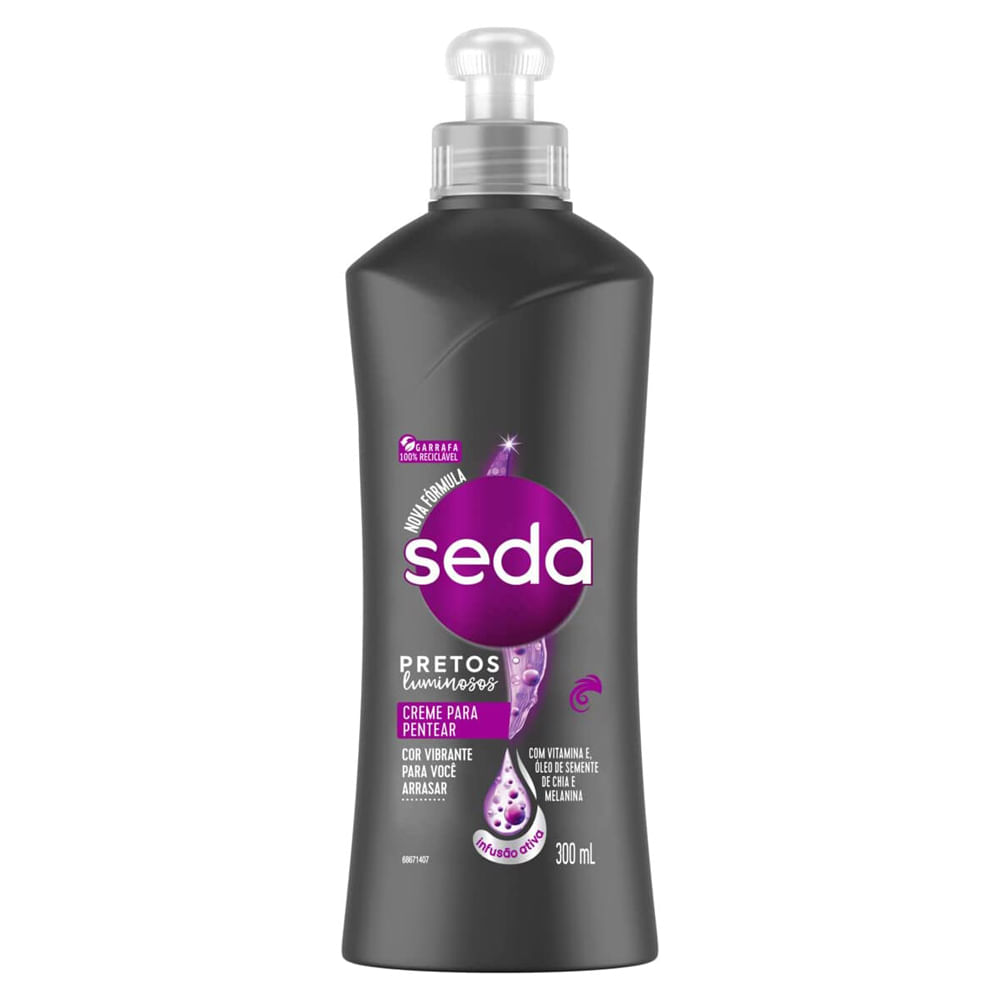 Encontraproduto.com.br - Creme para Pentear Seda Pretos Luminosos 300ml
